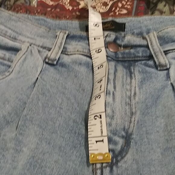 High waisted 90s style jeans with ankle ties - Picture 9 of 12